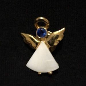 September sapphire Angel pin